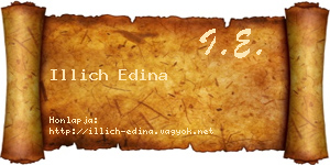 Illich Edina névjegykártya