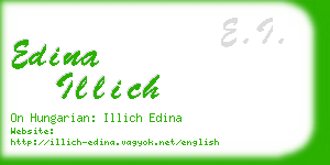 edina illich business card